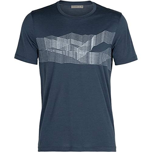 Icebreaker Tech Lite SS Crewe St Anton - Camiseta de lana merino para hombre