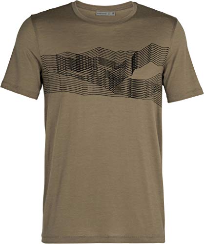 Icebreaker Tech Lite SS Crewe St Anton - Camiseta de lana merino para hombre