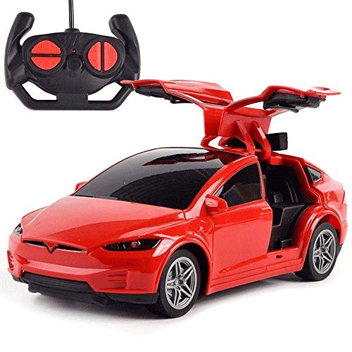 Inalámbrico de 2.4G Drift Open Door juguetes for los niños niñas eléctrico de Tesla niños de coches de juguete de control remoto que compite con la deriva de la puerta abierta del vehículo Deportes Mo