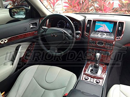 Infiniti G37 G37 G 37 2 Door Coupe Burl Madera Interior Dash Juego de Acabados Set 2010 2011 2012 2013 2014