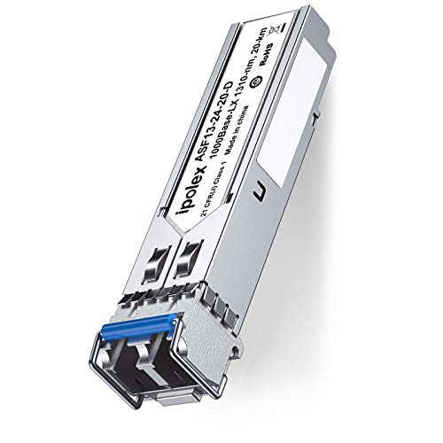 Ipolex für HP JD119A/JD119B/JD494A, 1G Modulo SFP, 1000Base-LX/LH Single-Mode Mini-GBIC Transceiver, LC, SMF, 1300nm, 20km