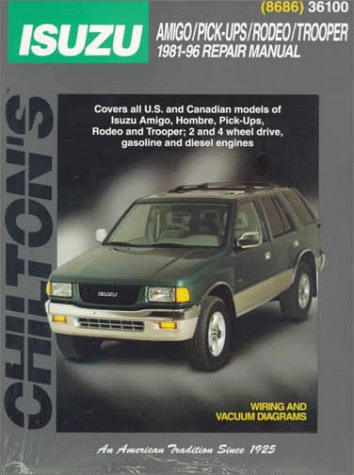 Isuzu Trooper and Vauxhall Monterey, Brava Pick-up and Midi-van (1981-96) (Chilton's Total Car Care Manual)