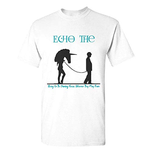 JEFFERYjSPARKS ludouqingJ Camisetas y Tops Hombre Polos y Camisas, Men's Echo-Bunnymen Cotton Performance Short Sleeve T-Shirt