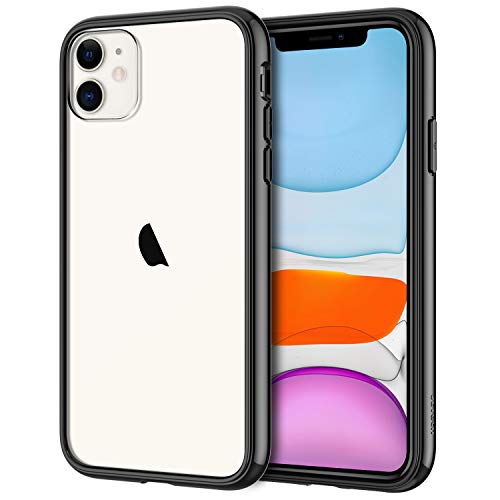 JETech Funda Compatible iPhone 11 (2019) 6,1", Carcasa Anti-Choques y Anti- Arañazos (Negro)