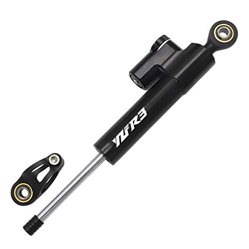 JIEWEI YZF R3 R6 STEINTER STILLIZIZADOR STABILIZADOR Lineal Control de seguridad invertido para NIN.JA 400 MOTORIZICIONES MOTORCOCLE BIKES DE 600 CC Para estrenar (Color : Black)