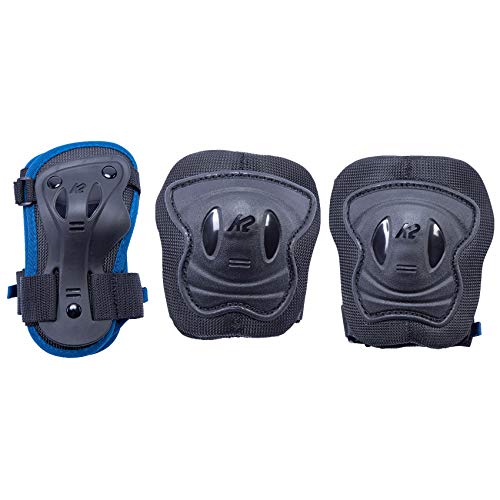 K2 Raider Pro Pad Set Juego de Almohadillas, Niños, Azul, XS (Knee: A:23-27cm B:21-25cm / Elbow: A:19-22cm B: 17-20cm Wrist: A:15-17cm B:12-14cm)