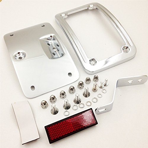 Kit de Marco de montaje para placa de licencia de motocicleta para Harley Softail Deluxe FLSTN 2005 – 2014 Chrom