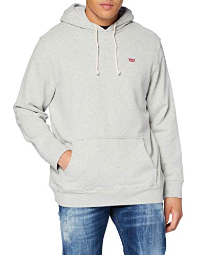 Levi's Big Original Hm Hoodie Sudadera con Capucha, Eco Gray Heather, XXL para Hombre