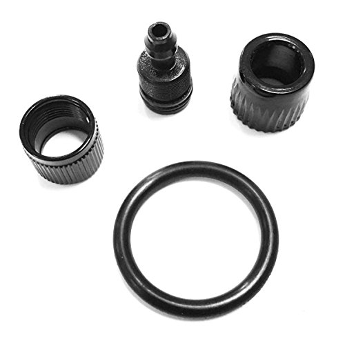 LEZYNE Ring Kit und Ventil (drehbar) für Standfußpumpen, 1-RP-HP-ORINGKIT-V1 Juego de Herramientas, Unisex Adulto, Negro