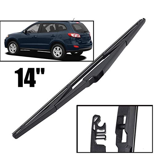 LICCC Limpiador 14"Blade de limpiaparabrisas Trasero para Hyundai Santa FE CM 2007-2012 Windshield Windscreen Window