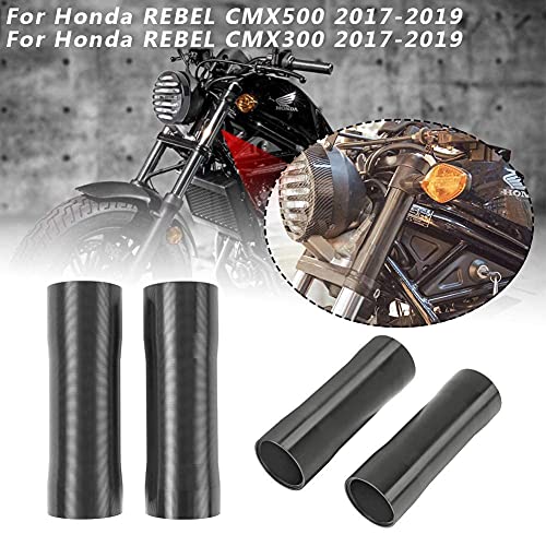 Lorababer Cubiertas Deslizantes para Botas de Motocicleta Rebel 300 500, 1 Par de Aluminio para Horquilla Delantera Izquierda Y Derecha para Honda REBEL CMX500 CMX500 2017 2018 2019