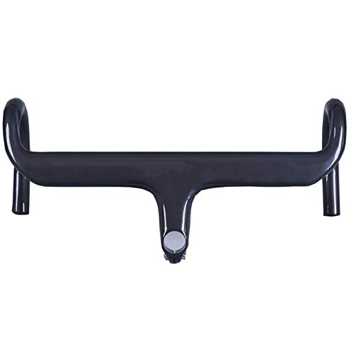 LQCHH Ciclismo Handlebar Gloss Full UD Fibra de Carbono Manillar Carretera Bicicleta Integral Integral Handle Accesorios de Bicicleta Piezas (Color : 400x100mm)