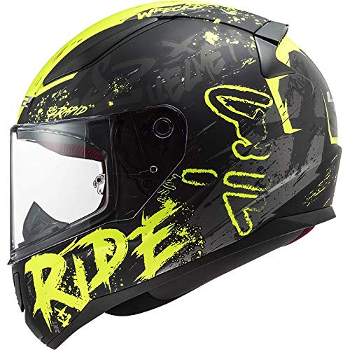 LS2 FF353 Rapid Naughty Casco integral de motocicleta de cara completa para ciclista de carreras de carretera deportes de accidente de seguridad