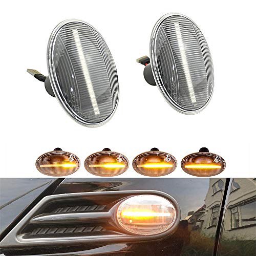 Luces laterales indicadoras dinámicas LED intermitentes para MINI R55 Clubman R56 R57 R58 R59 Roadster R60 Countryman