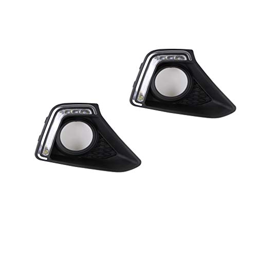 Luces LED de Circulación Diurna DRL para Hyundai i10 2014-2016 Súper Brillo Luces Diurnas Bumper Señal de Giro Luz Antiniebla luz de un solo color