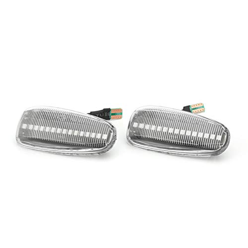 Luz Intermitente secuencial con Marcador Lateral dinámico Led de 2 Piezas, para Mercedes Benz W210 W202 W208 R170 Vito W638