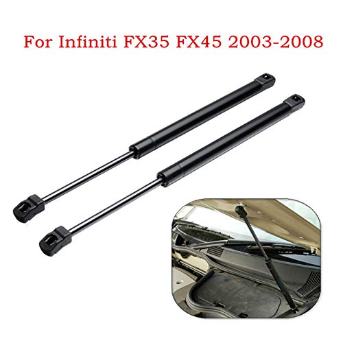 LWLD Admite Amortiguadores para Infiniti FX35 FX45 2003-2008 Cubierta del Motor Delantero del Coche Capó Capó Amortiguadores Barras De Soporte ElevacióN del Capó Muelle De Gas