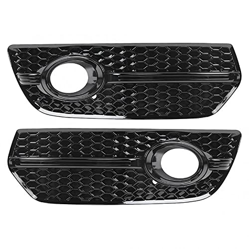 MADAENMF Barbacoa de la Brisa Frontal, 2 Piezas de Marco de luz de la lámpara de Niebla para el Ajuste de Estilo SQ5 para Audi Q5 2009-2012