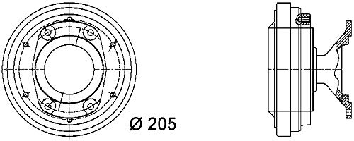 MAHLE CFC 34 000P - Acoplamiento para ventilador