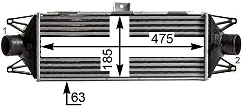 Mahle CI 438 000P Refrigerador de Aire de Carga