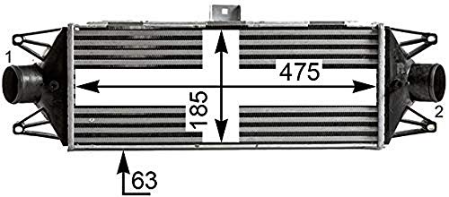 Mahle CI 438 000S Refrigerador de Aire de Carga