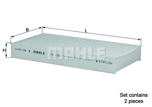 Mahle Siervo filtro la122/S Interior filtro de aire