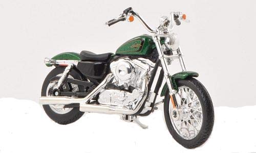 Maisto 20-13078 Harley Davidson XL - Modelo Seventy-Two (1200 V, escala 1:18), color verde metálico