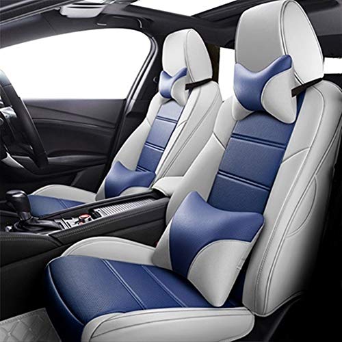 MMI-LX Asiento de Coche Cubierta de Encargo for Hyundai Solaris Tucson 2017 Cubiertas Creta I30 Accent Sonata ix35 Verna Accesorios for Asientos de Coches (Color Name : Blue Luxury)