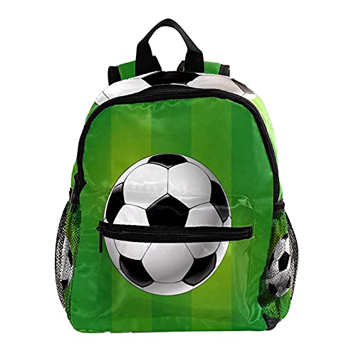 Mochilas Infantiles Futbol Deportivo Pequeñas Mochilas Bolsas Escolares Animales para Niñas Primaria Linda Mochila Guarderia Preescolar para 3-8 Años 25.4x10x30cm