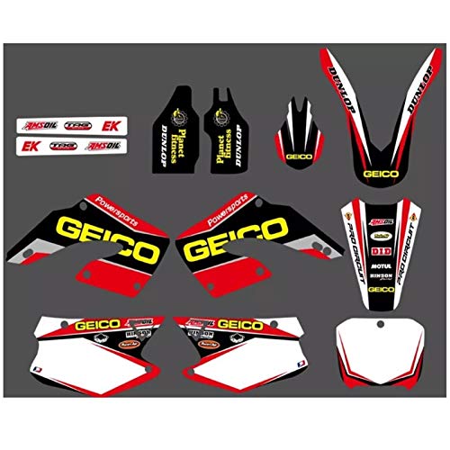 Moto del Equipo de gráficos Adhesivos Pegatinas for Honda CR125 CR250 CR125R CR250R 2000 2001 125 250 CR 125R 250R Motocross Pegatinas