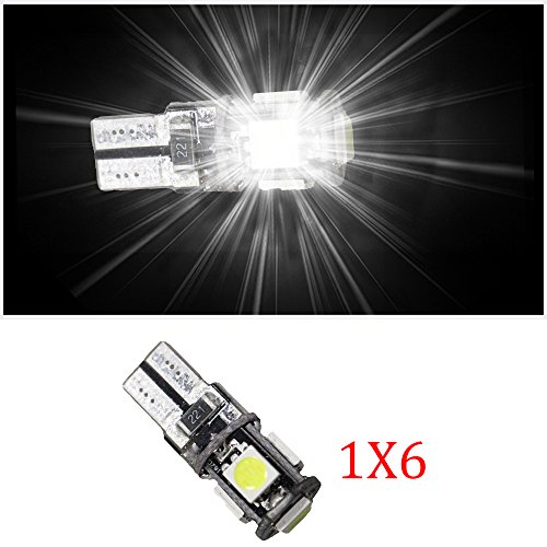 muchkey Indicador No Error LED Interior Luz Bombillas, Mapa lámpara de luz coche interior cúpula de luz de bombillas LED brillante blanco