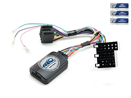 NIQ Adaptador CAN-BUS para mando a distancia en el volante adecuado para radios de coche Kenwood compatible con Mercedes Clase C (W203)