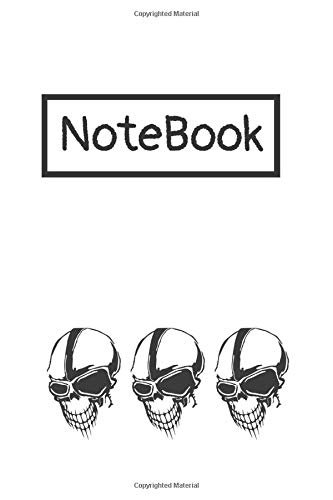 Notebook: with Bike Rider Skull Helmets