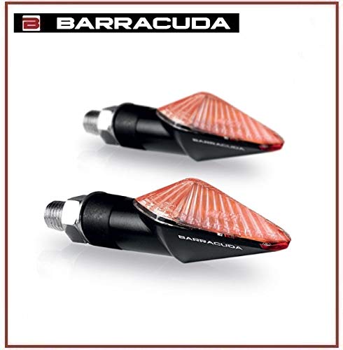 Par de intermitentes Mini Viper Carbon Look homologados universales Barracuda moto