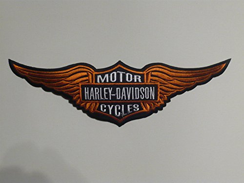 Parche termoadhesivo, diseño de Harley Davidson, aprox. 29 x 9 cm