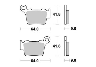 PASTILLAS DE FRENO DELANTERO AP RACING HUSABERG FE ENDURO 450 2009-2017