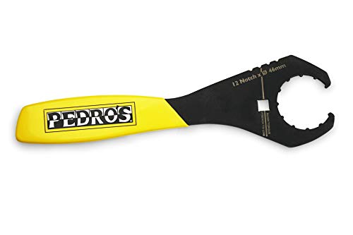 Pedro's BB Wrench, BSA30 12 x 46 mm, Unisex, Adulto, Negro y Amarillo