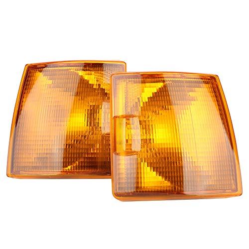 Qiilu Par de luces de intermitentes laterales, 1 par de luces de esquina delanteras, luz de intermitentes para automóviles, luz de señalización para Transporter T4 BJ 1995-2003