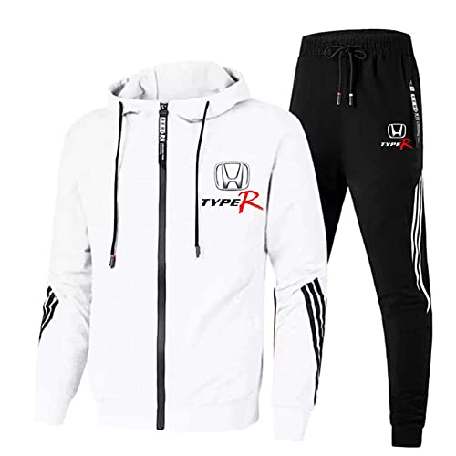 QIZIFAFA Traje De Jogging para Hombre, Honda Type-R, Pantalones De Chándal, Traje De Jogging, Traje Deportivo para Hombres Y Mujeres,C,X~Large