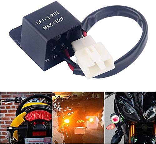 Relé Auto Moto 2 Pin 12V LED Indicador Luz Intermitente Relé Electrónico de Señal de Vuleta Lámpara Flash para Motocicleta