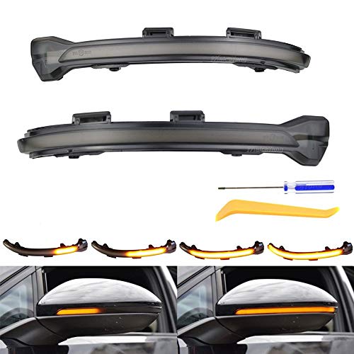 Retrovisor luces indicadoras de giro de intermitentes LED dinámicas para Golf MK7 7 7.5 GTI R GTD Rline Touran 2013-2020