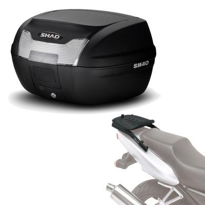 Sh40he257 - Kit fijacion y Maleta baul Trasero sh40 Compatible con Honda sw-t400 2010-2014 Honda Silver Wing 600 2001-2013 Honda Silver Wing 400 2005-2011