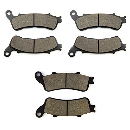 SOMMET Pastillas de Freno Delanteras + Traseras para Honda XL 1000 V Varadero (Non ABS) (07-11) / XL 1000 VA Varadero (ABS) (04-11)