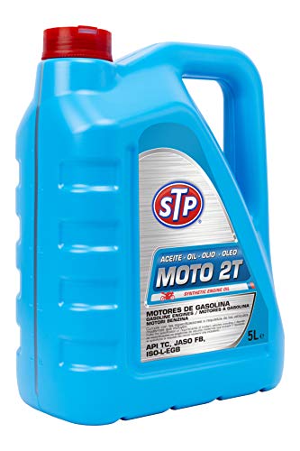 STP MOTO 2T - Aceite para Motores de Gasolina (API TC, JASO FB, ISO-L-EGB) 5 L
