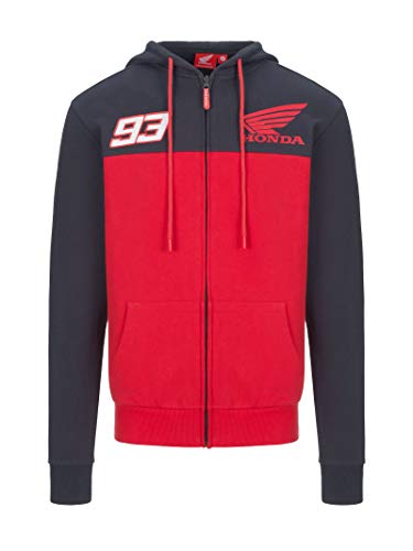 Sudadera con capucha para hombre Honda Marc Marquez L rojo