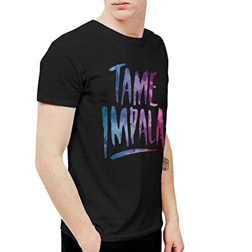 Sunyuer Men's Tame Impala Camiseta cómoda de algodón con Estampado de Moda