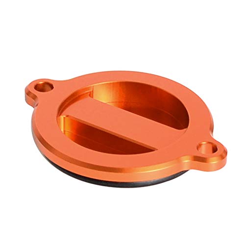 Tapa de la Cubierta del Filtro de Aceite del Motor de la Motocicleta para Husqvarna FC FC 450 501S 701 Enduro Supermoto para HUSABERG FE FX 390 450 501 570 (Color : Orange)