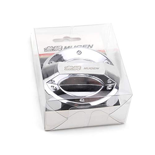 Tapa de la Cubierta del Tanque de Aceite de Combustible de Gas, automáticamente MOTEN MODIFICACIÓN DE RELLADER DE Aceite para Honda Civic ACCON Jazz FIT EK EP-Z (Color : Silver)