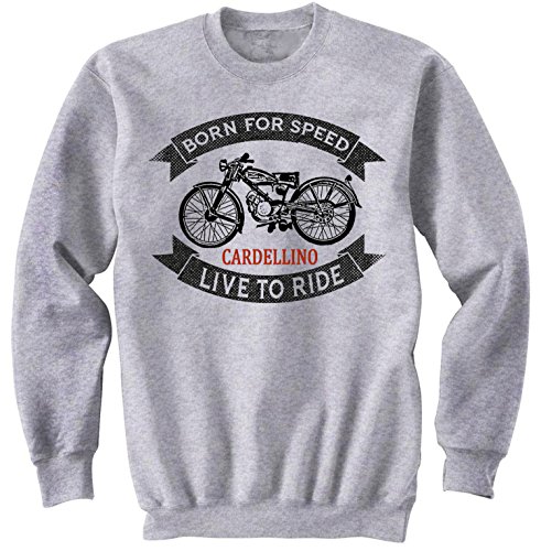 TEESANDENGINES Moto Guzzi CARDELLINO Gris Sudadera Size Xxlarge