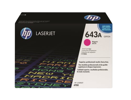 Toner cartridge Original HP 1x Magenta Q5953A / 643A for HP Color LaserJet 4700 DTN